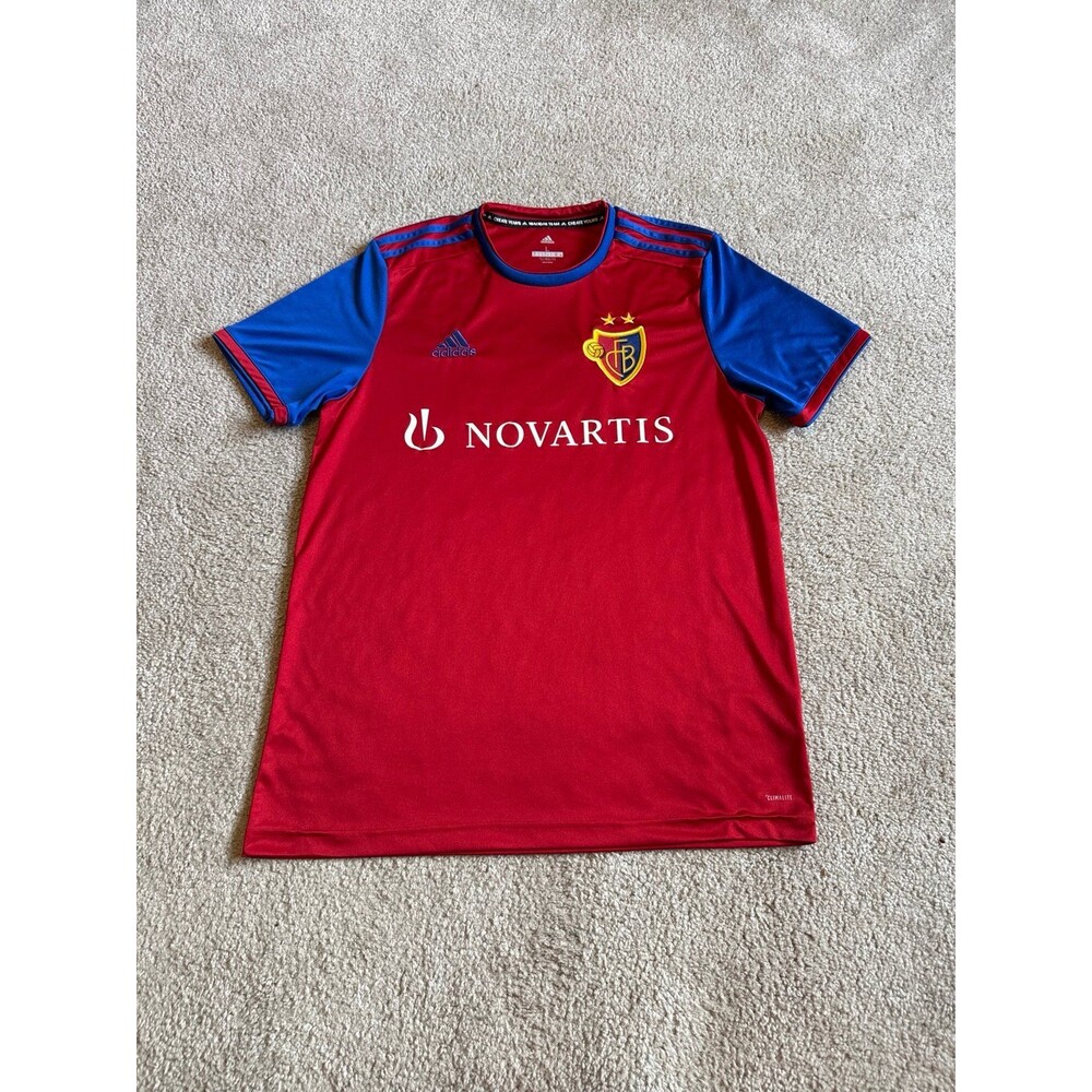 FC Basel Adidas Men’s Soccer Jersey Size Large